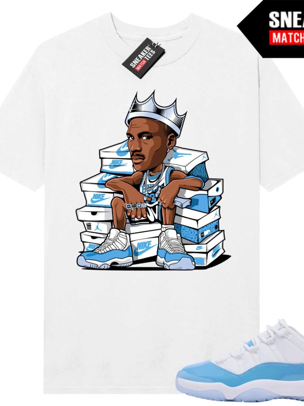 UNC 11 Low Shirt To Match /MJ Sneaker King/ Sneaker Match Tees
